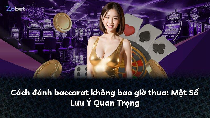 Cách đánh baccarat không bao giờ thua: Một Số Lưu Ý Quan Trọng